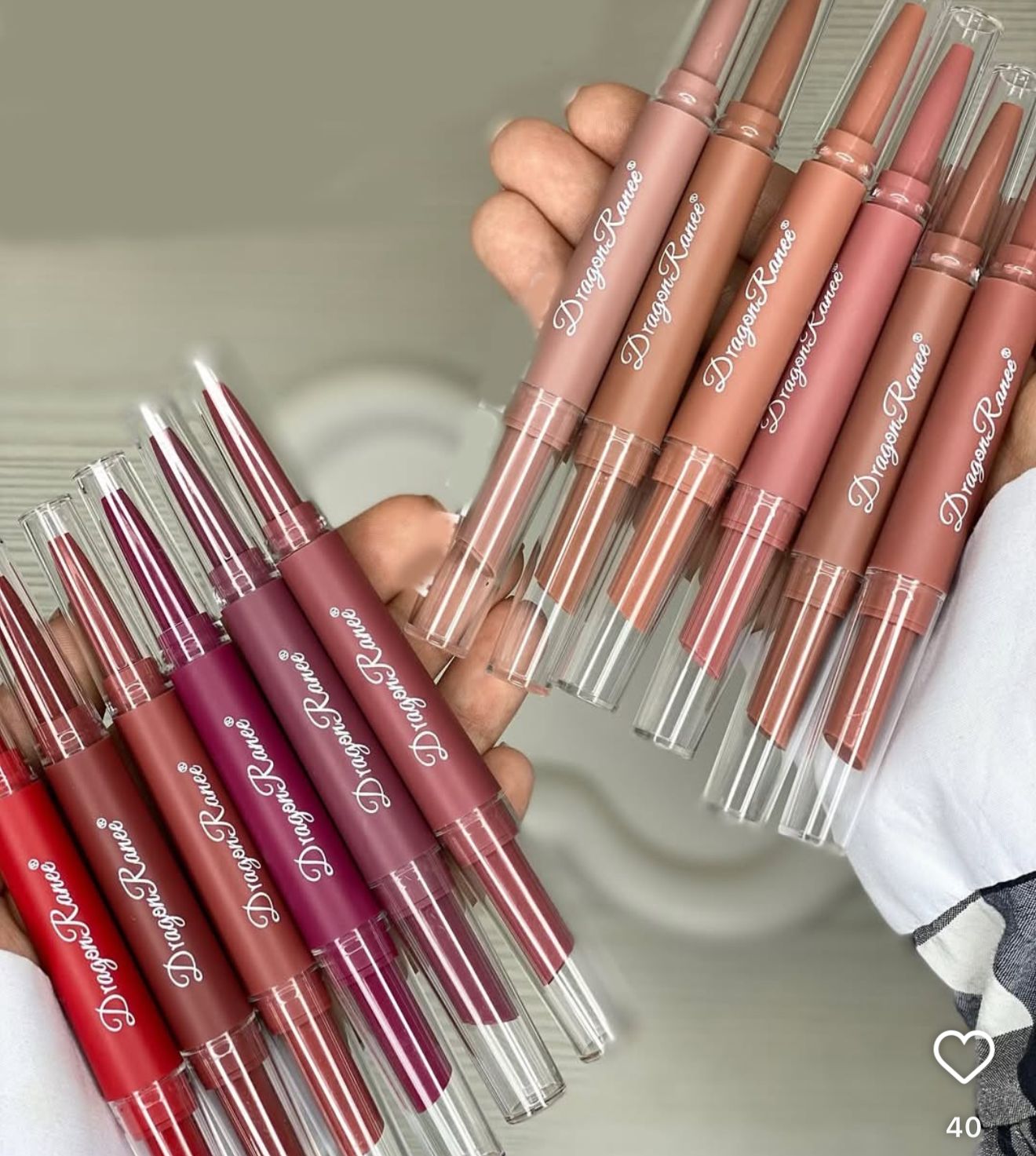 Dragon Ranee 
2 in 1 Lipsticks & Lip Liner
pack Of 6