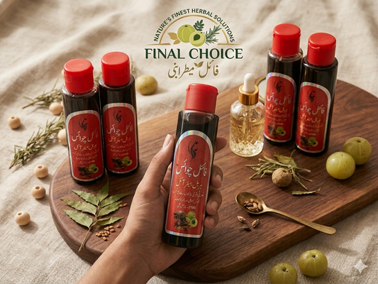 Final Choice Herbal Hair Oil | Organic Hair Growth Oil for Hair Fall, Dandruff & Dry Frizzy Hair
