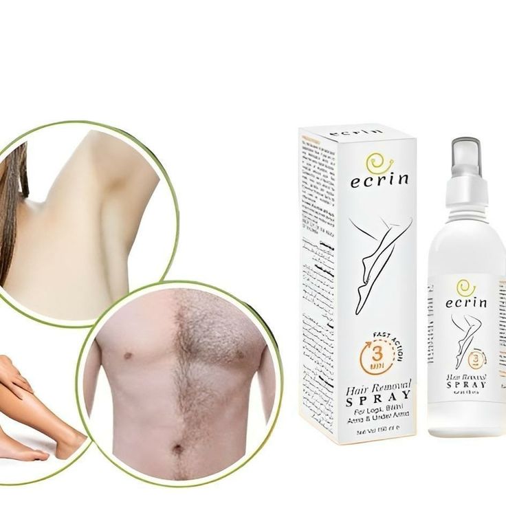 Ecrin Hair Removal Spray for Men & Women | Instant Hair Removal | Smooth & Soft Skin | 100% Original