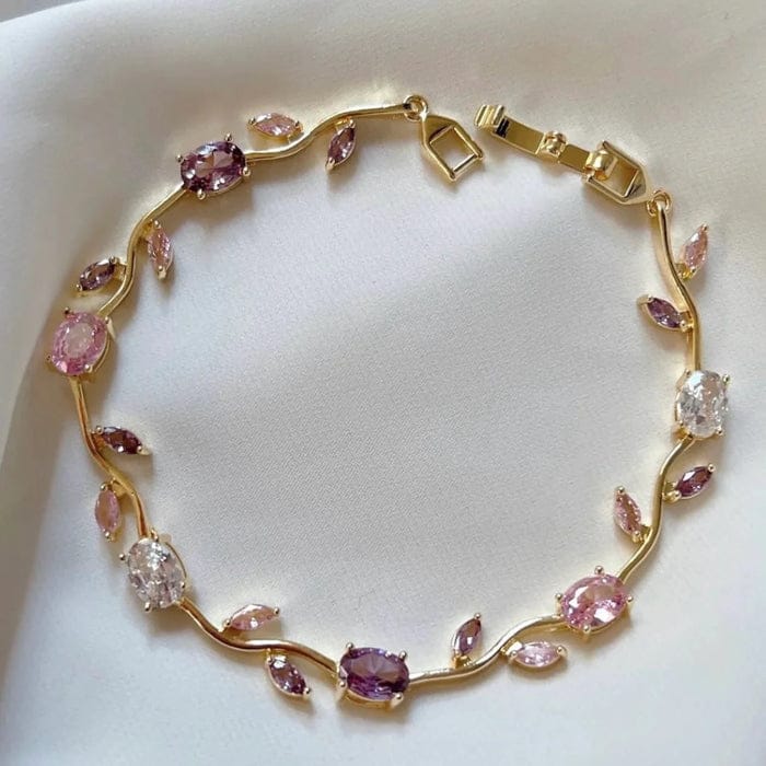 Buy 1 Get 1% Elegant Gold Plated Tulip Bracelet For Girls and Womens